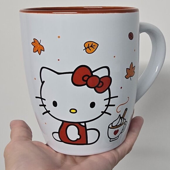 NWT Hello Kitty Pumpkin Spice XL Coffee Mug - Picture 3 of 3